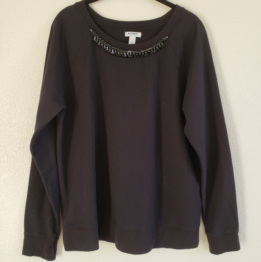 Old Navy Jewel Collar Sweatshirt